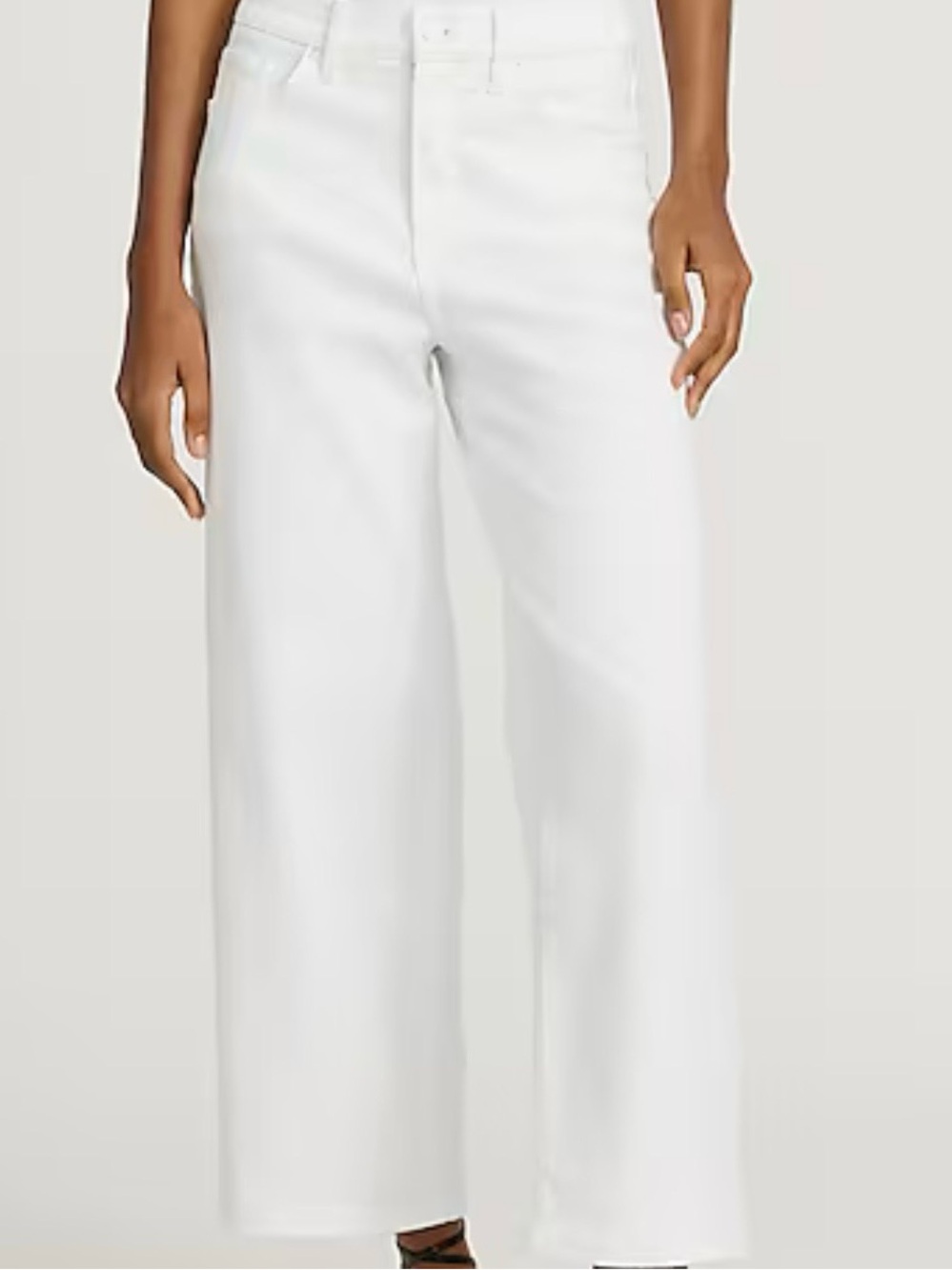 H&M White High-Rise Wide-Leg Jeans NWT